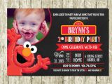 Customized Birthday Invitations Online Elmo Personalized Digital Printable Photo Chalkboard