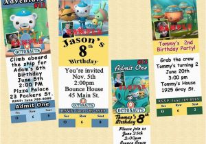 Customized Birthday Invitations Online Octonauts Birthday Invitations 10 Ea W Envelopes