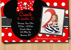 Customized Birthday Invites Free Customized Minnie Mouse Birthday Invitations Template