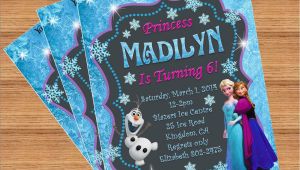 Customized Birthday Invites Frozen Birthday Invitation Custom Invitation