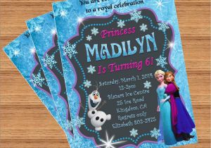 Customized Birthday Invites Frozen Birthday Invitation Custom Invitation