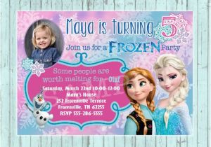 Customized Birthday Invites Items Similar to Frozen Birthday Invitation Custom