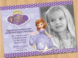 Customized First Birthday Invitations sofia the First Invitation Printable Birthday Party