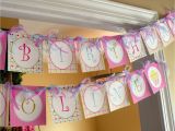 Customized Happy Birthday Banner Cupcake theme Personalized Happy Birthday Banner Girl