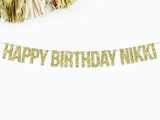 Customized Happy Birthday Banner Custom Happy Birthday Banner Custom Personalized Birthday