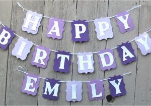 Customized Happy Birthday Banner Happy Birthday Banner Birthday Banner Personalized Name