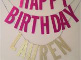 Customized Happy Birthday Banner Happy Birthday Banner Custom Name Sweet by Emeryandelliot