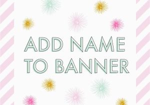 Customized Happy Birthday Banner Personalized Happy Birthday Banner Add On Must Be Purchased