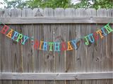 Customized Happy Birthday Banner Personalized Happy Birthday Banner Made to order