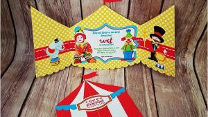 Cut Out Birthday Invitations Circus Tent Invitation Set Of 10 Art Paper Creative Party