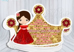 Cut Out Birthday Invitations Elena Of Avalor Invitations Party Princesses Elena Cut