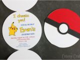 Cut Out Birthday Invitations Pokemon Birthday Party Invitations with Free Silhouette