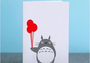 Cut Out Birthday Invitations Studio Ghibli My Neighbor totoro Card Silhouette Paper