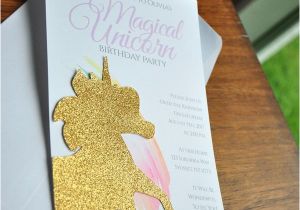 Cut Out Birthday Invitations Unicorn Invitations Unicorn Birthday Invitations We