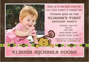 Cute 1st Birthday Invitation Wording Birthday Invitations Wording for 1st Birthday First