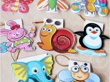 Cute Birthday Cards for Kids Cartoon Mini Greeting Card with Gold Hang Strap Children 39 S