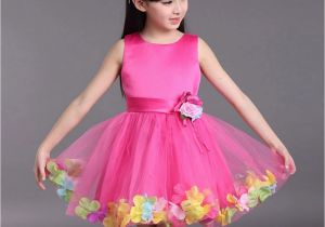 Cute Birthday Dresses for Girls Flowers Girl Dresses for Girls Summer Petals Party