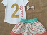 Cute Birthday Girl Outfits Girls 2nd Birthday Outfit Girls 2 Cute Birthday