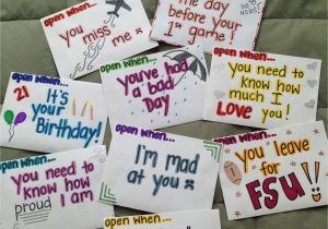 Cute Birthday Ideas for Him Cheap Open when Letters Long Distance Gift Valentines Day Gift