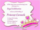 Cute Birthday Invitation Sayings Princess Birthday Invitation Wording Samples and Ideas