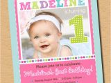 Cute First Birthday Invitation Wording Cute as A button First Birthday Party Invitation