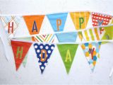 Cute Happy Birthday Banners Happy Birthday Fabric Flag Banner Garland