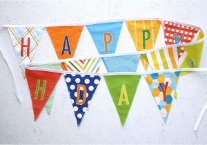 Cute Happy Birthday Banners Happy Birthday Fabric Flag Banner Garland