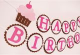 Cute Happy Birthday Banners Items Similar to Cute as A Cupcake Happy Birthday Banner