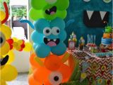 Cute Monster Birthday Party Decorations Awesome Balloon Decorations 2017