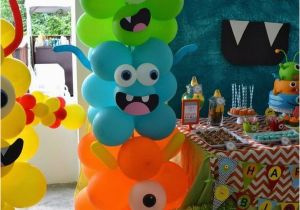 Cute Monster Birthday Party Decorations Awesome Balloon Decorations 2017