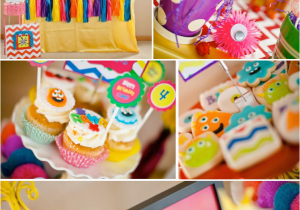 Cute Monster Birthday Party Decorations Kara 39 S Party Ideas Girly Monster Bash Girl Birthday Party