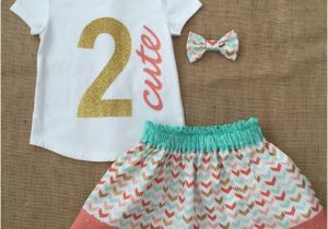 Cute Outfits for Birthday Girl Girls 2nd Birthday Outfit Girls 2 Cute Birthday