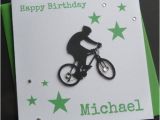 Cycling themed Birthday Cards Details About Mountain Bike Birthday Card Personalised