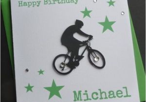 Cycling themed Birthday Cards Details About Mountain Bike Birthday Card Personalised