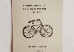 Cycling themed Birthday Cards Funny Bike Card Birthday Cards for A Cyclists by Ivyjoanhome
