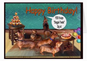 Dachshund Happy Birthday Meme An Unplanned Dachshund Birthday Party Zazzle