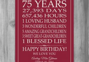 Dad 75th Birthday Card 75th Birthday Gift Ideas for Dad Gift Ftempo