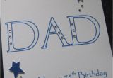 Dad 75th Birthday Card Personalised Handmade Dad Birthday Card 40th 50th 60th