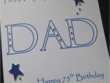 Dad 75th Birthday Card Personalised Handmade Dad Birthday Card 40th 50th 60th