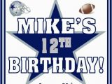 Dallas Cowboys Birthday Party Invitations 12 Printed Dallas Cowboys Football thenotecardlady