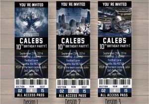 Dallas Cowboys Birthday Party Invitations Dallas Cowboy Dallas Cowboy Birthday Invitation Dallas