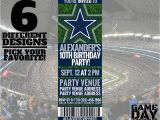 Dallas Cowboys Birthday Party Invitations Dallas Cowboys Birthday Invitation Printable by