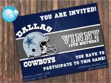 Dallas Cowboys Birthday Party Invitations Dallas Cowboys Birthday Party Invitations Oxsvitation Com