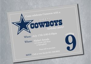 Dallas Cowboys Birthday Party Invitations Dallas Cowboys Digital Birthday Invitation Nfl by Meghansview