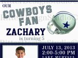 Dallas Cowboys Birthday Party Invitations Dallas Cowboys Football Birthday Invitation Digital File