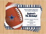 Dallas Cowboys Birthday Party Invitations Dallas Cowboys Football Birthday Party Invitations Sports