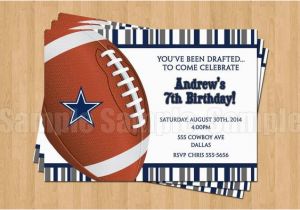 Dallas Cowboys Birthday Party Invitations Dallas Cowboys Football Birthday Party Invitations Sports
