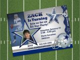Dallas Cowboys Birthday Party Invitations Dallas Cowboys Nfl Printable Personalized Birthday Party