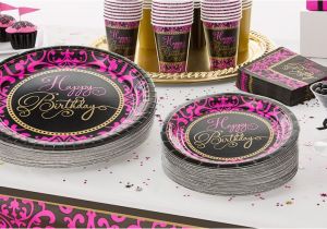 Damask Birthday Party Decorations Damask Birthday Party Supplies Pink Black Party