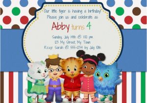 Daniel Tiger Birthday Card Daniel Tiger 39 S Neighborhood Birthday Invitation by